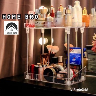 🔥 HOME BRO 🔥 สินค้าพร้อมส่ง อะคริลิค ชั้นวางอะคริลิค ชั้นวางเครื่องสําอางในห้องน่ำ  2 และ 3ชั้น 107