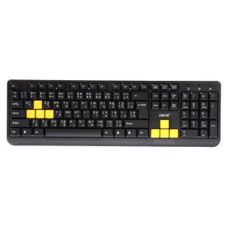 USB Keyboard OKER (KB-318) Black/Yellow