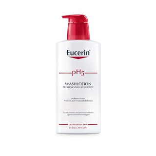 EUCERIN PH5 WASH LOTION 400 ML ยูเซอริน พีเอช 5  วอชโลชั่น โลชั่นอาบน้ำถนอมผิว