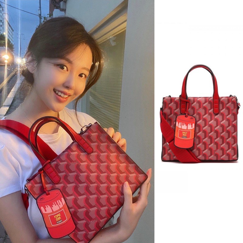 韓国大人気[rosa.K] CABAS MONOGRAM DAY TOTE REAL RED_SS 韓国大人気[rosa.K] CABAS MONOGRAM DAY TOTE REAL RED_SS (rosa