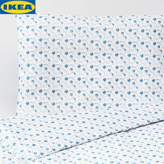 IKEA GULSPARV ยูลสปาร์ฟ ปลอกผ้านวม+ปลอกหมอนเตียงเด็ก 1 ใบ ทำด้วยฝ้าย 100%