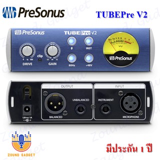 PreSonusTUBEPre V2 ปรีแอมป์ไมโครโฟน Single Channel แบบ Tube มีประกัน 1 ปี