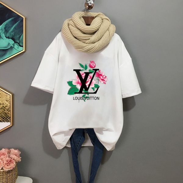 เสื้อยืดแขนสั้นแฟชั่นพิมพ์ลายฟรีสําหรับผู้ชายและผู้หญิง