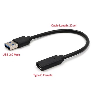 USB 3.0 Male to USB 3.1 Type C Female Connector Data Adapter cable