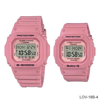 NEWCasio G-shock & Casio Baby-G นาฬิกาข้อมือผู้ชาย,ผู้หญิง สายเรซิ่น รุ่น LOV-18B-4 G-SHOCK x Baby-G G PRESENTS