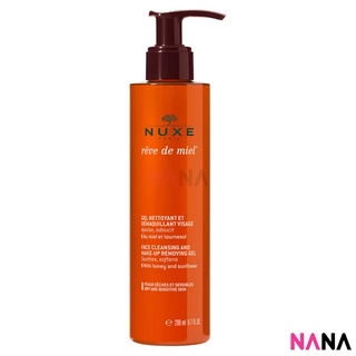 Nuxe Rêve de Miel Facial Cleansing Gel and Makeup Remover Gel 200ml เจลล้างหน้าและลบเครื่องสำอาง