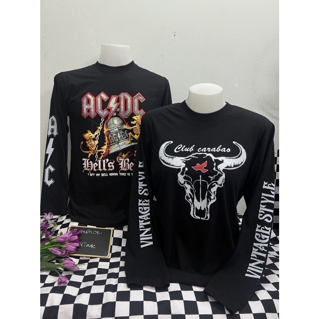 เสื้อยืดแขนยาวลายสกรีนเท่มากสายวินเทจ แฟชั่นสวยๆเท่ๆ ชายหญิง