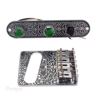 ( Prettyia ) อุปกรณ์เสริมกีตาร์ 1 ชุด 3 Way Switch Telecaster Bridge