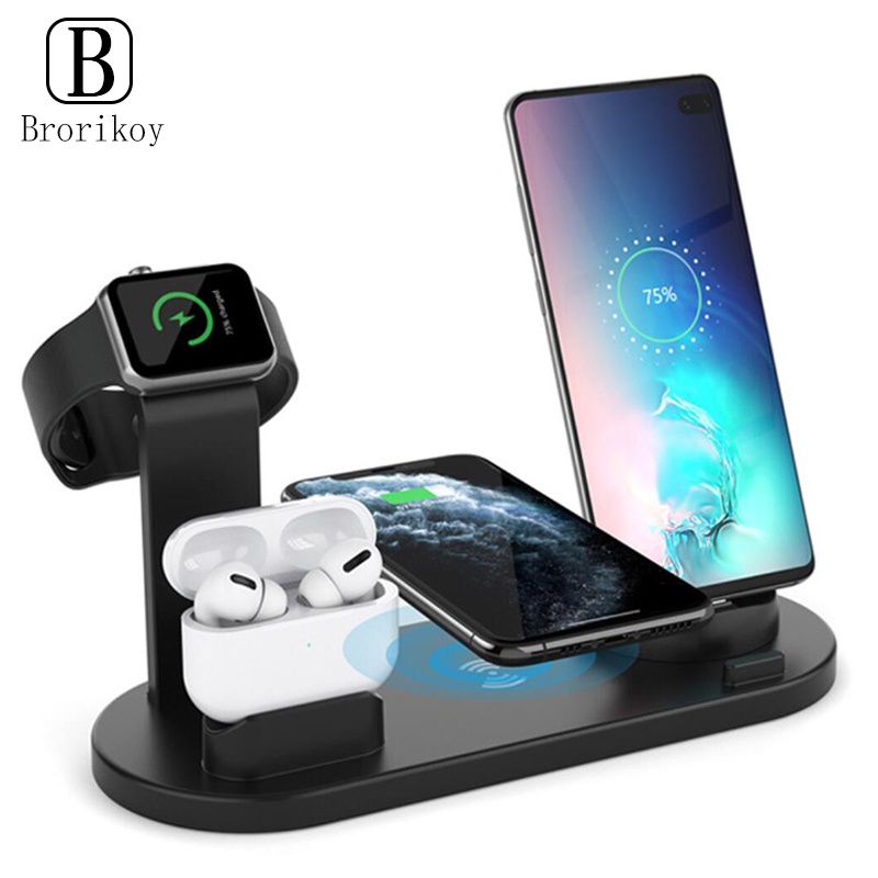 Wireless 3 in 1 charger stand for iPhone 11 Pro XS Max  Xr Huawei Xiaomi Samsung AppleWatch Series 4 3 2 Airpods chargin