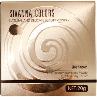 SIVANNA COLORS Natura and Delicate Powder : HF689 l แป้งพัฟผสมรองพื้น