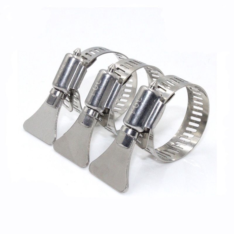[พร้อมส่ง ]แหวนล็อคมือหมุน แหวนรัดสายยาง สแตนเลส 304 ลอคได้ตั้งแต่ 14-27 mm