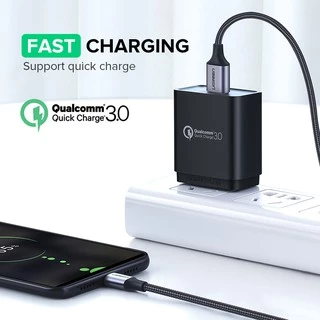 Ugreen สายชาร์จไว Micro USB เป็น USB ส 100 ซม. 2.4A สำหรับ Samsung Galaxy LG Google