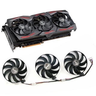 พัดลมระบายความร้อน GPU 12V สําหรับ ASUS ROG RTX2060 2070S 2080ti RX5700XT129215Su