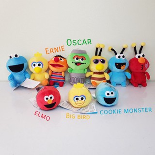 (ของแท้) พวงกุญแจ เอลโม่ Elmo บิ๊กเบิร์ด Bigbird คุกกี้มอนสเตอร์ Cookiemonster เออร์นี่ Ernie ออสการ์ Oscar