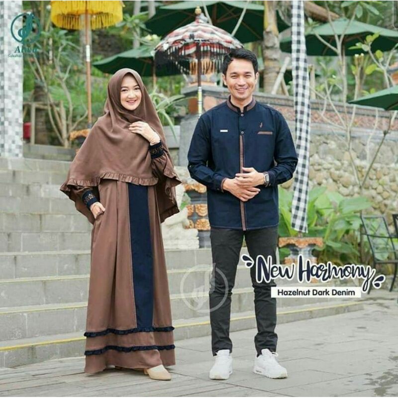 Koko New Harmony Hazelnut Dark Denim โดย Alwa Hijab