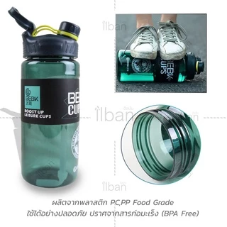 💪 ilban กระบอกน้ำฟิตเนส ขวดน้ำขนาดใหญ่ มี 3 ขนาด 1700ml / 2300ml / 3000ml รุ่น BE170 BPA Free
