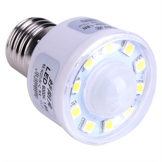 Athena 1.8W 220V PIR เซนเซอร์ตรวจจับการเคลื่อนไหวอินฟราเรดอัตโนมัติ 10 LED หลอดไฟประหยัดพลังงานหลอดไฟ