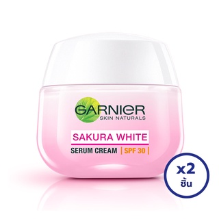 [แพ็ค 2 ชิ้น] GARNIER การ์นิเย่ ซากุระ เดย์ ครีม SPF30 50 มล.