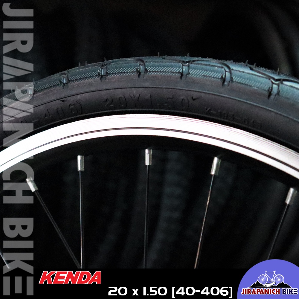 ยางนอกจักรยาน KENDA ขนาด 20x1.50 นิ้ว ลายเรียบ K193 (ขอบ 20 นิ้ว)