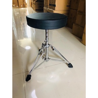 เก้าอี้กลอง Drum Stool เบาะหนัง ทรงกลม ขาโครเมี่ยม