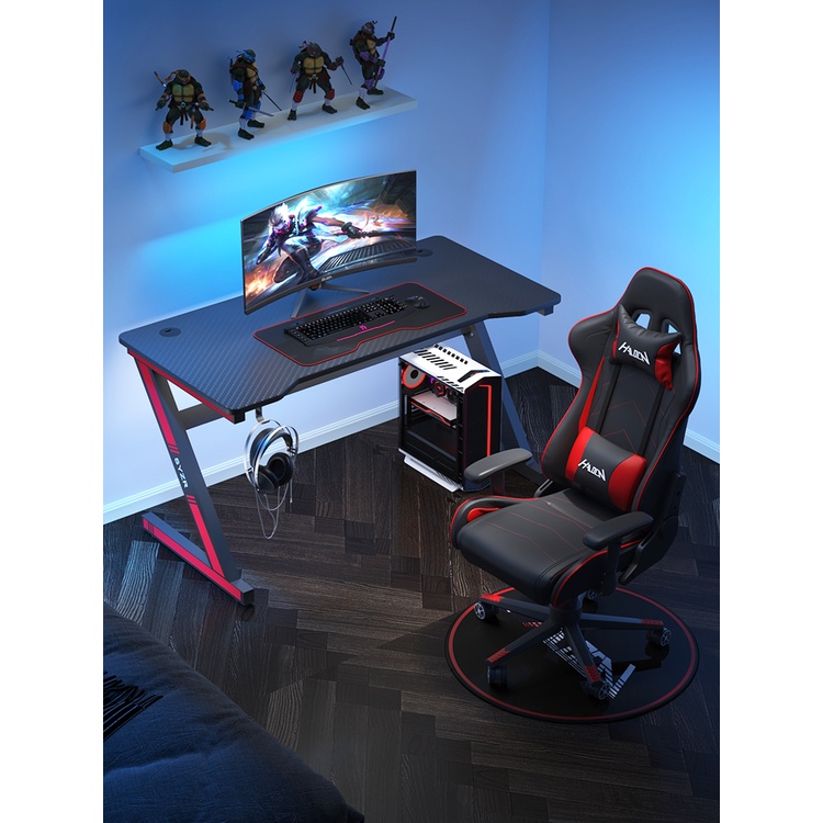 80x60x75cm Simple Game Table Black Computer Desk Home Desktop Table ...