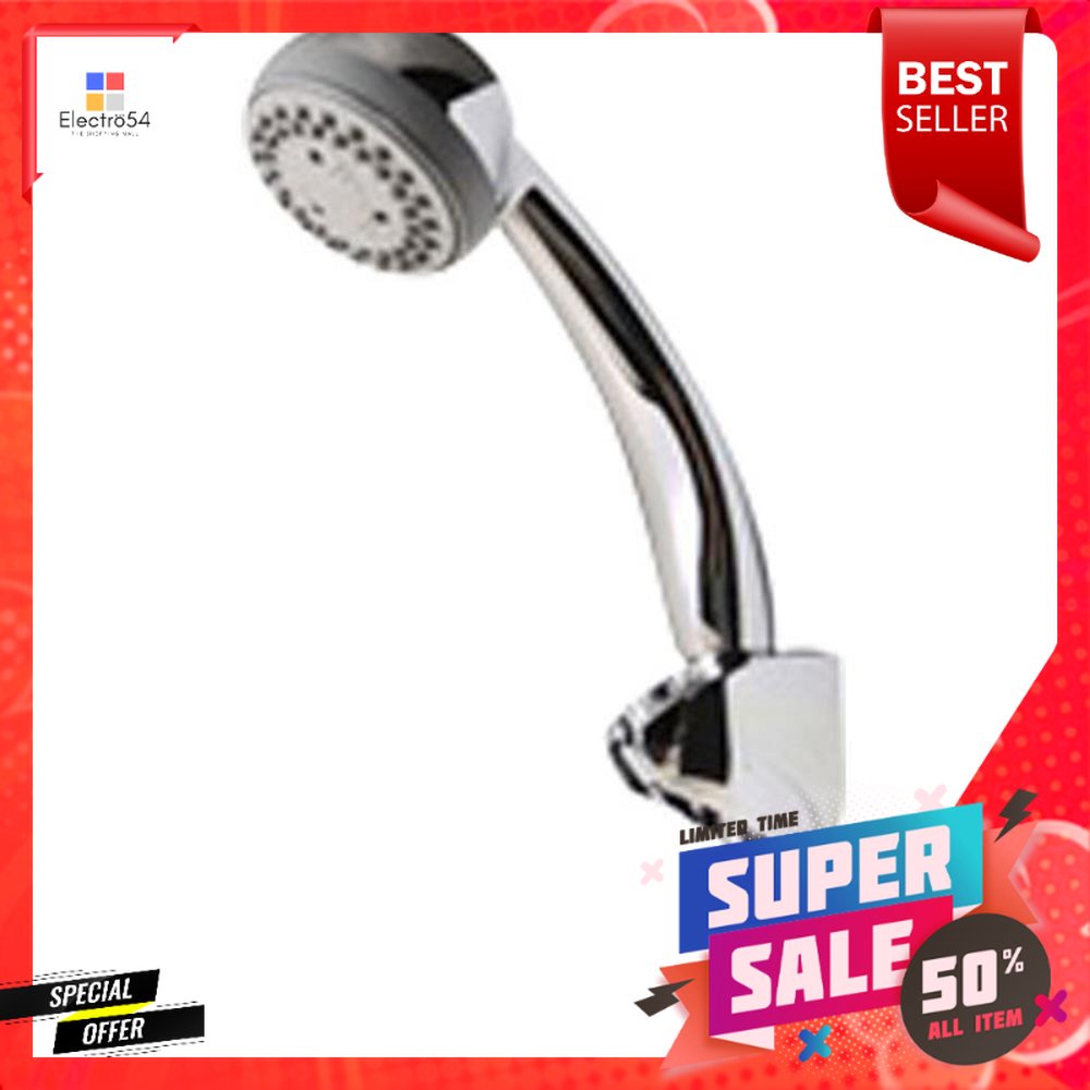 ฝักบัวสายอ่อน 1 ระดับ HOEN รุ่น HOME-5 สีโครมSHOWER HEAD 1 -FUNCTION HOEN HOME-5 CHROME