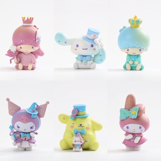 เซ็ต 6 โมเดล ซานริโอ ซานริโอ้ ปอม sanrio ปอมปอมปูริน มายเม มายเมโลดี้ ทวินสตาร์