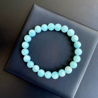 กำไลหินแท้ อมาโซไนท์ จากแอฟริกา (African Amazonite) 8mm