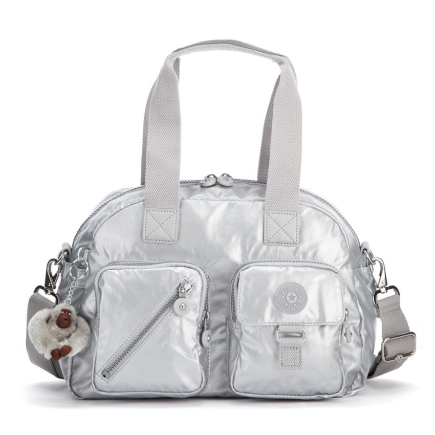 Kipling กระเป๋าสะพาย รุ่น Defea Crossbody bag - สี PlatinumMetallic