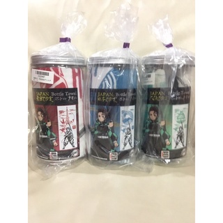 Set Kimetsu no Yaiba - Japan Exclusive Bottle Towel Red Blue Green เซ็ต ผ้าขนหนู ไยบะ 3สี 3ลาย แดง ฟ้า เขียว Japan มือ 1