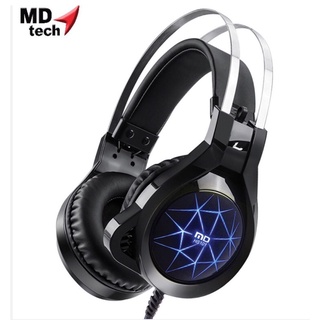 Gaming Stereo Headphone ยี่ห้อ MD techรุ่น HS-101  ไฟ LED ด้านข้าง 7สี เปลี่ยนสีอัตโนมัติ