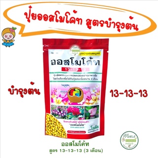 ปุ๋ยออสโมโค้ท (Osmocote) 100 กรัม สูตรบำรุงต้น 13-13-13 สารอาหาร ปุ๋ยละลายช้า สูตร 3 เดือน ออสโมโค้ด ออสโมโคด มัลติเทค