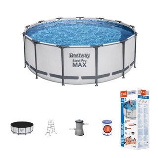 Bestway(เบสเวย์) Steel Pro MAX™ Round Above Ground ขนาด 3.96 m x 1.22 m Toy Smart