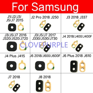 เลนส์กระจกกล้องด้านหลัง พร้อมสติกเกอร์ สําหรับ Samsung Galaxy J1 J2 J3 J4 J5 J6 J7 J8 Pro Plus 2015 2016 2017 2018