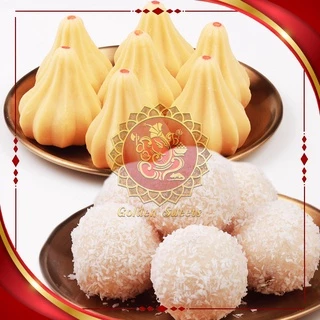ขนมลาดู + โมทกะ (ขนาดกลาง) สูตรมะพร้าว + สูตรนม
