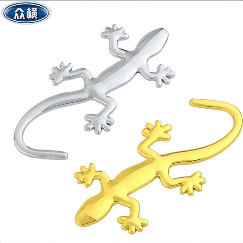 สติกเกอร์รถยนต์รถตุ๊กแกโลหะสติกเกอร์รถ 3D Car Sticker Window Gecko