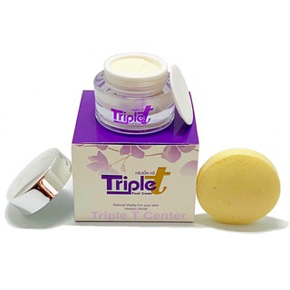 ทริปเปิ้ลทรีครีม (Triple Tri Cream) 1 กระปุก ครีมขนาด20กรัม แถมฟรีสบู่โสมทานาคาในกล่อง