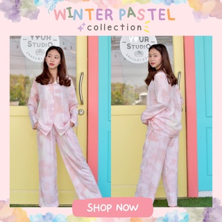 ✨Winter Pastel Collection สีชมพูพลาสเทล (แขนยาว+ขายาว)