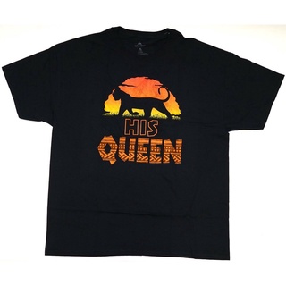 ถูกสุดๆพร้อมส่ง เสื้อยืดแขนสั้น ผ้าฝ้าย 100% พิมพ์ลาย Parks The Lion King Nala Silhouette "His Queen" หลากสี แฟชั่นฤดูร้