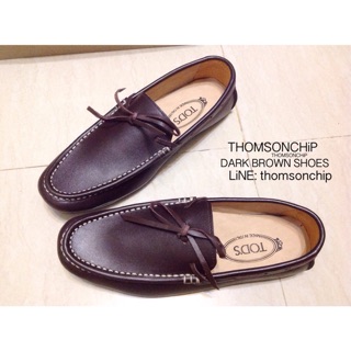 DARK BROWN SHOES รองเท้าหนังลำลอง