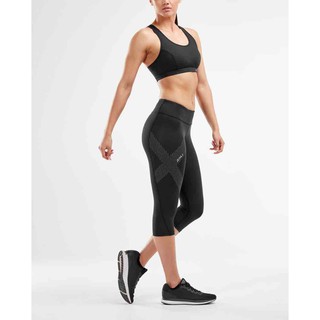 2XU Womens Mid-rise Compression 3/4 Tight- กางเกงรัดกล้ามหญิง 2XU ขนาด 3/4 ส่วน