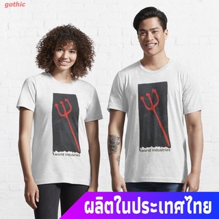 เสื้อยืดผู้ชายและผู้หญิง World industries retro skateboard t shirt design Essential T-Shirt Sports T-shirt