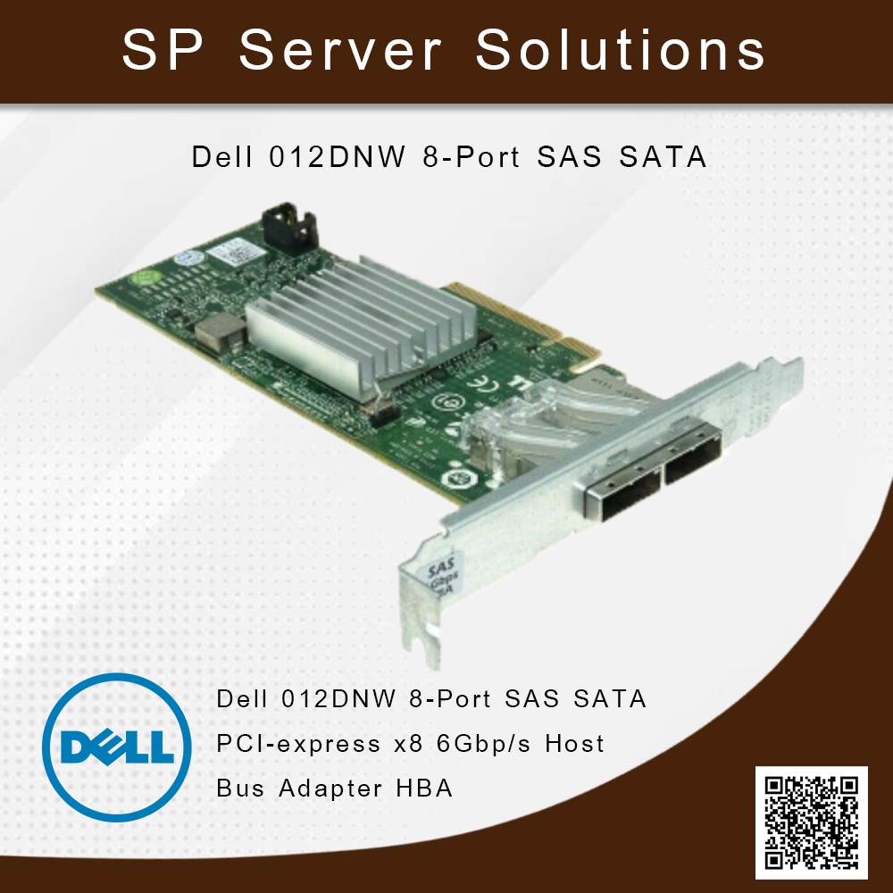 Dell 012DNW 8-Port SAS SATA PCI-express x8 6Gbp/s Host Bus Adapter HBA