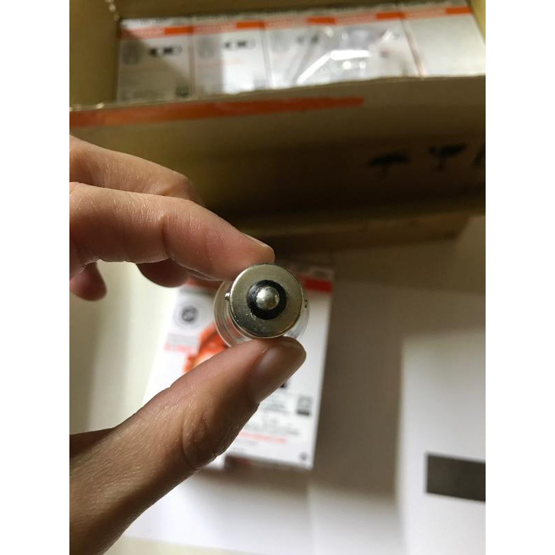 หลอดไฟรถยนต์ osram แท้  T20 แบบเขี้ยว 1 ไส้ P21w 12V 21w หรือ 2 ไส้ P21/5w 21/5w เลือกในตัวเลือก จำนวน 1 หลอด ราคา ถูกที่สุด ดีลบีเคเค แกลเลอรีภาพที่ 4