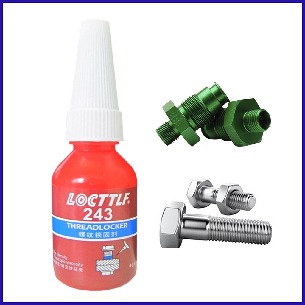 Blue Locktite Thread-locker Medium Strength Thread-locker Blue Universal Metal Medium Strength Anaer