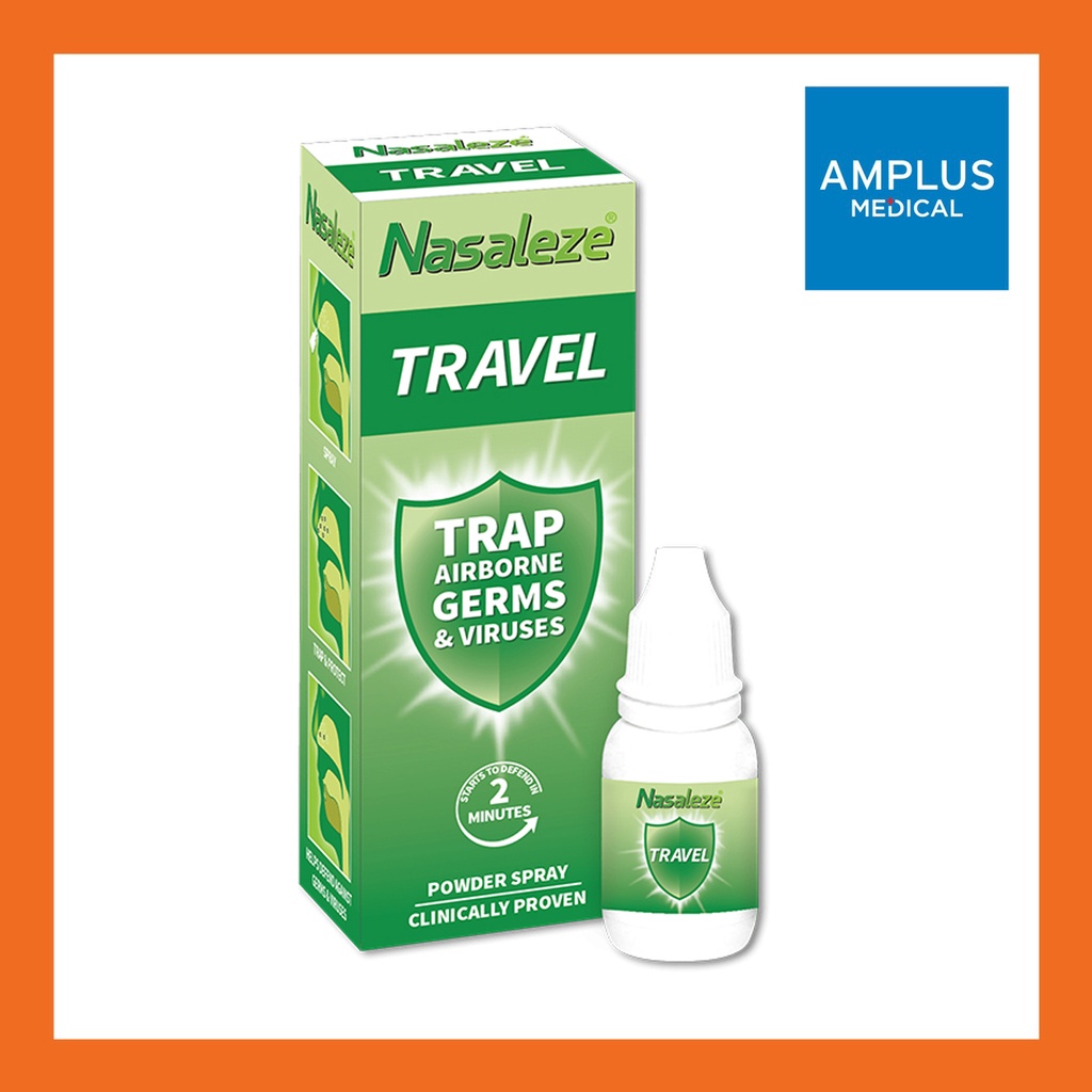 🔥🔥ยืนยันถูกที่สุด🔥🔥Nasaleze Travel นาซัลลีซ ทราเวล สเปรย์พ่นจมูกป้องกันไวรัสชนิดผง 800 มก.