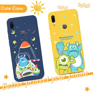 กรณี Huawei Honor X10 9S V30 30S 9C 7S 8A Play 4 Pro 9 10 20 Lite Honor 7C 10 20 8X 10i V20 Case Cute Monsters Phone TPU Cover