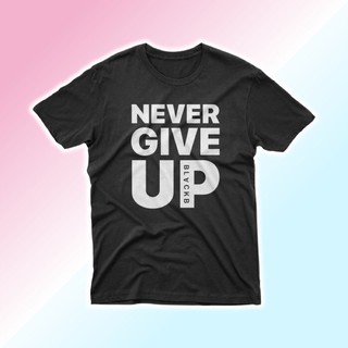 เสื้อสกรีน never give up  (สินค้าพร้อมส่ง)