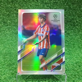 ขาย การ์ด Topps Chrome Uefa Champions League UCL 2020-21 Joao Felix Refractor Atletico Mardid การ์ดฟุตบอล การ์ดนักฟุตบอล