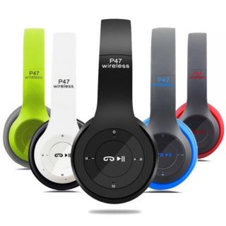 P47 Wireless Headphones หูฟังบลูทูธไร้สาย คมชัดพลังขับขนาดใหญ่ สะใจ รับสายสนทนา